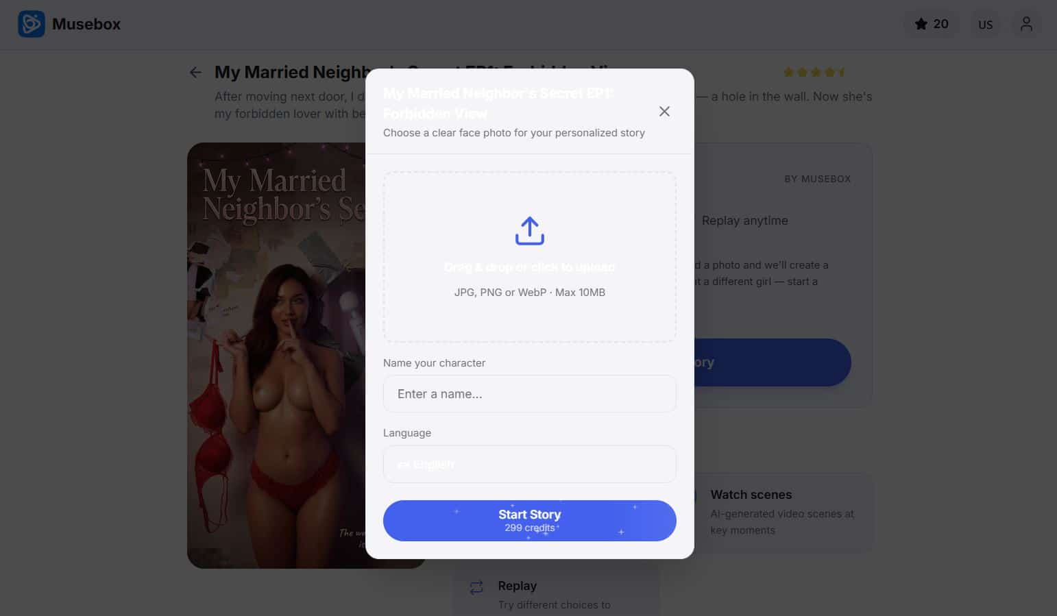 Create AI story