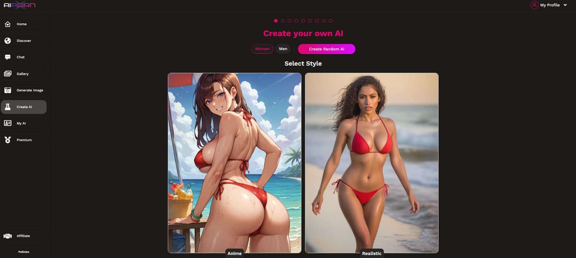 AI PornX create AI