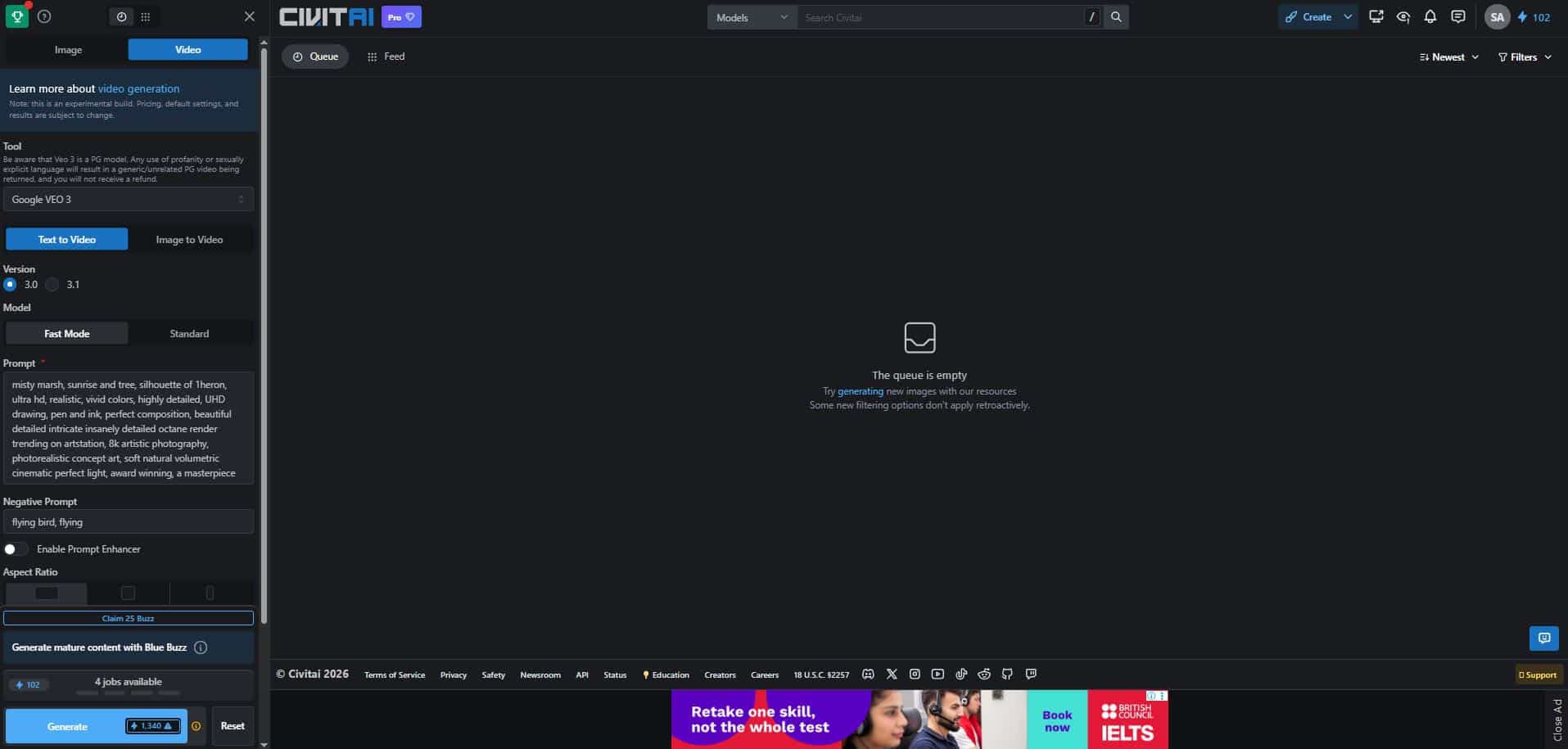 Civit AI video generation