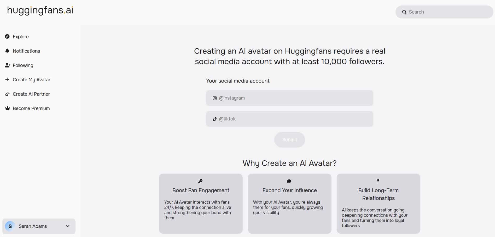 Create AI avatar