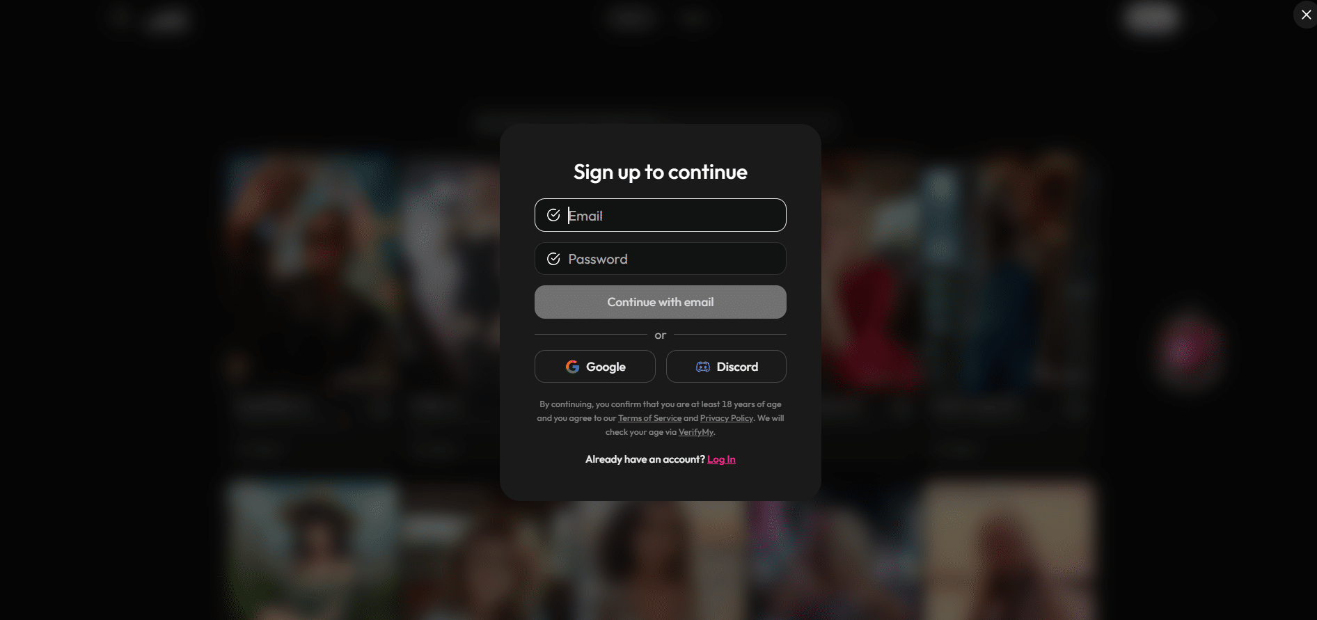 Create Joy AI account