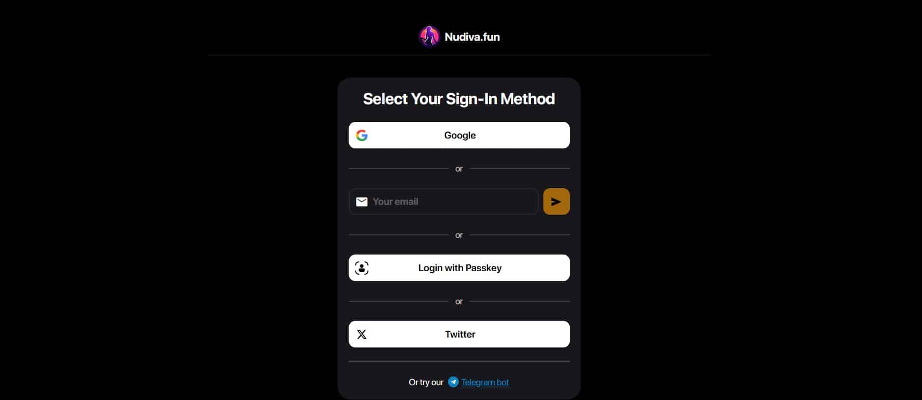 Create Nudiva Fun account