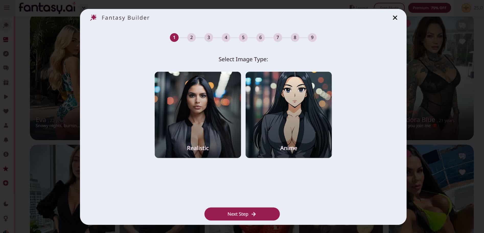 Create fantasy girl
