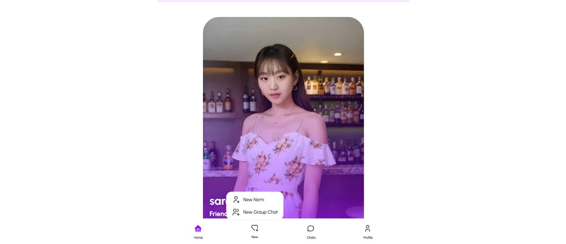 Create new nomi & group chat