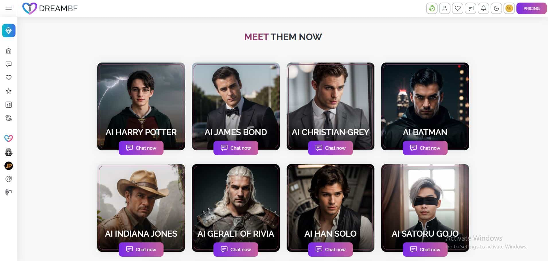 Fictional characters
