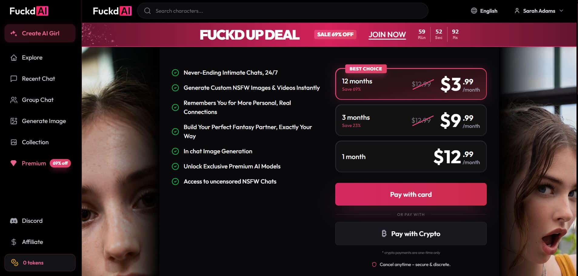 FuckD AI pricing