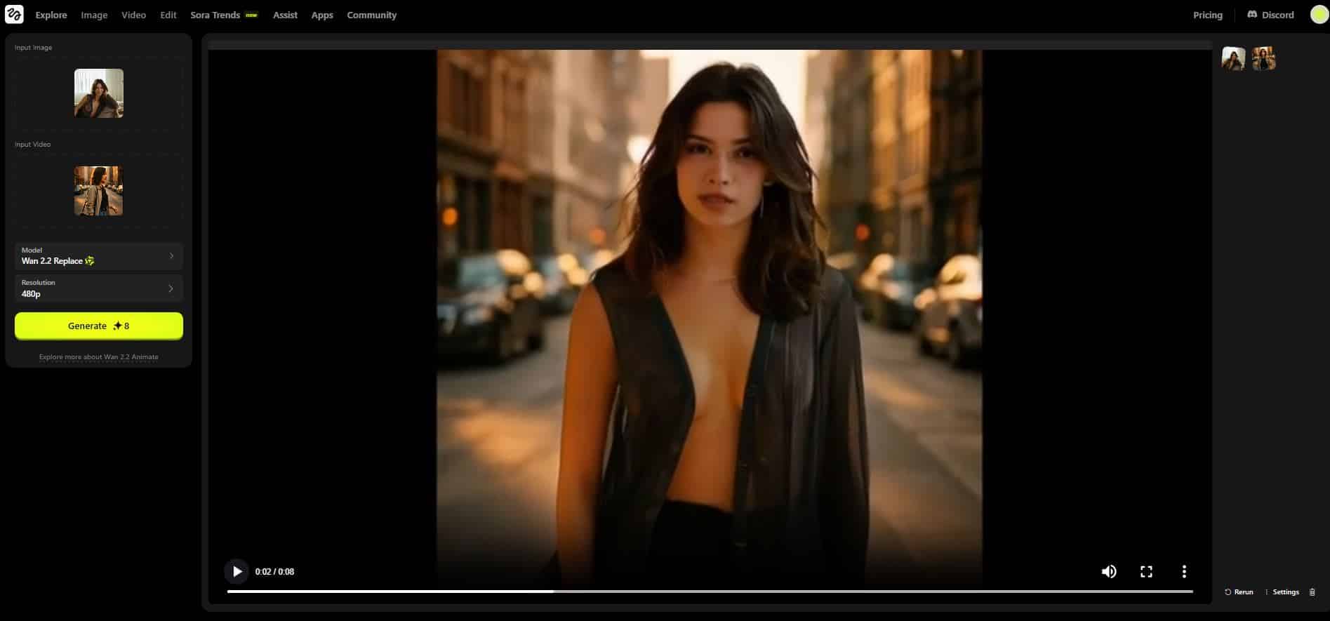 Higgsfield animate video example