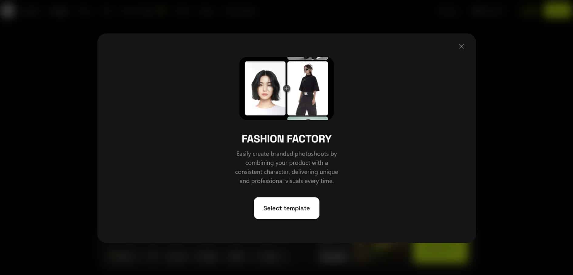 Higgsfield.AI fashion factory tool