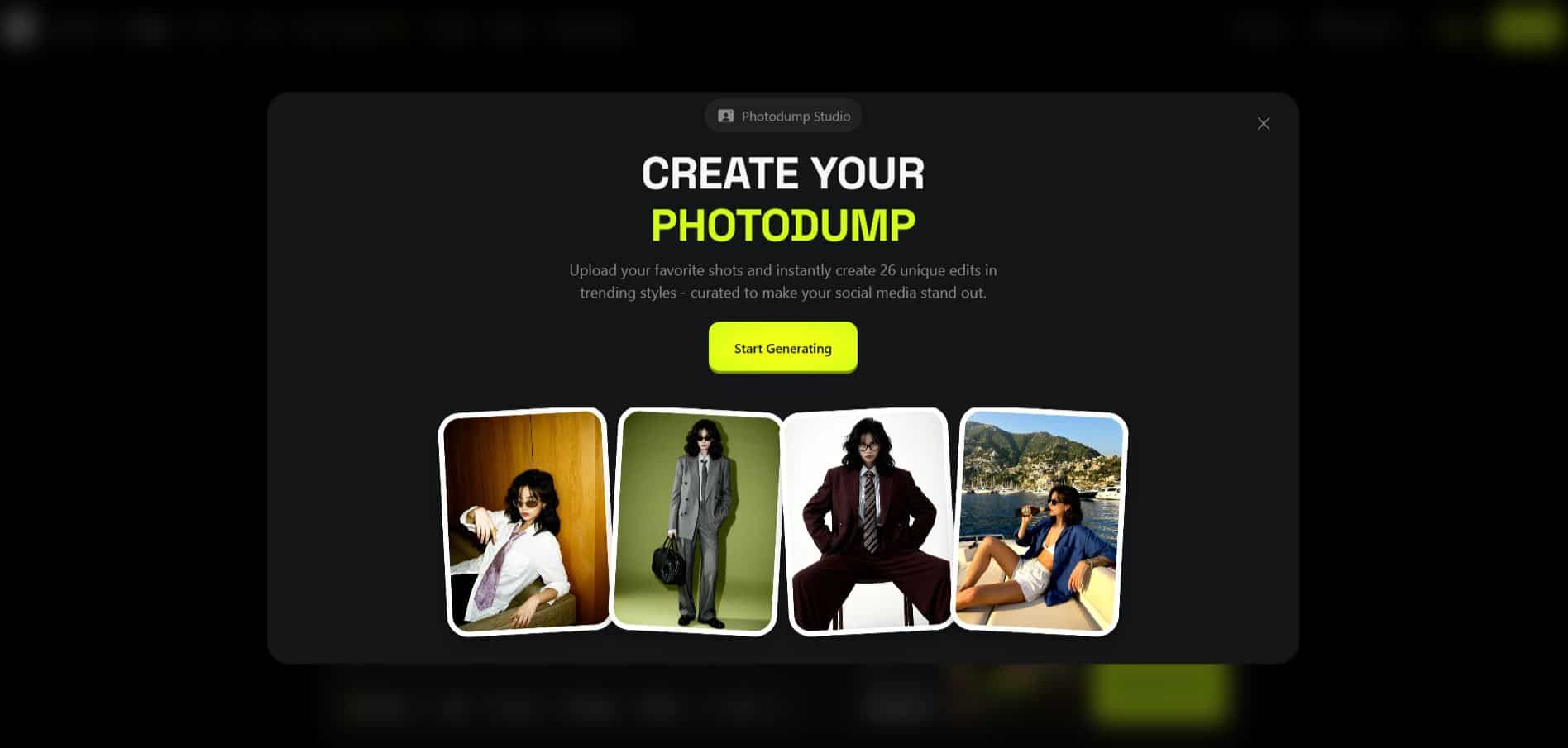 Higgsfield.Ai photodump studio tool