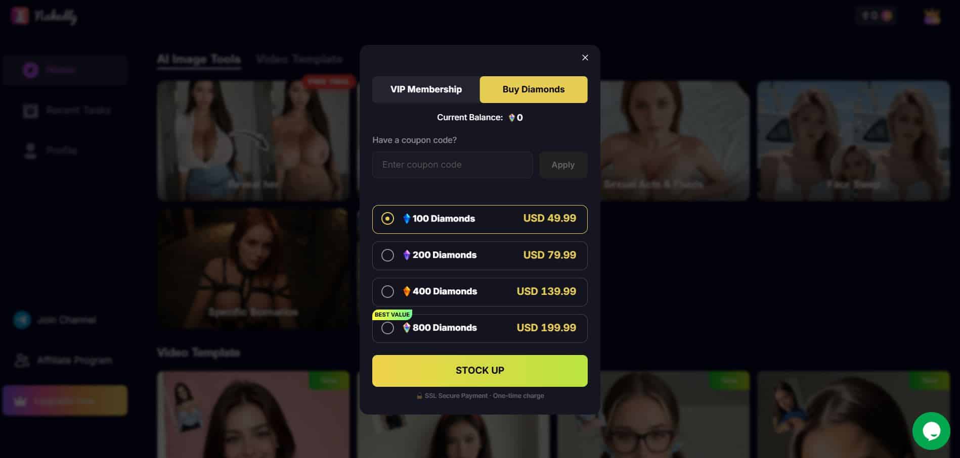 Nakedly AI buy diamonds