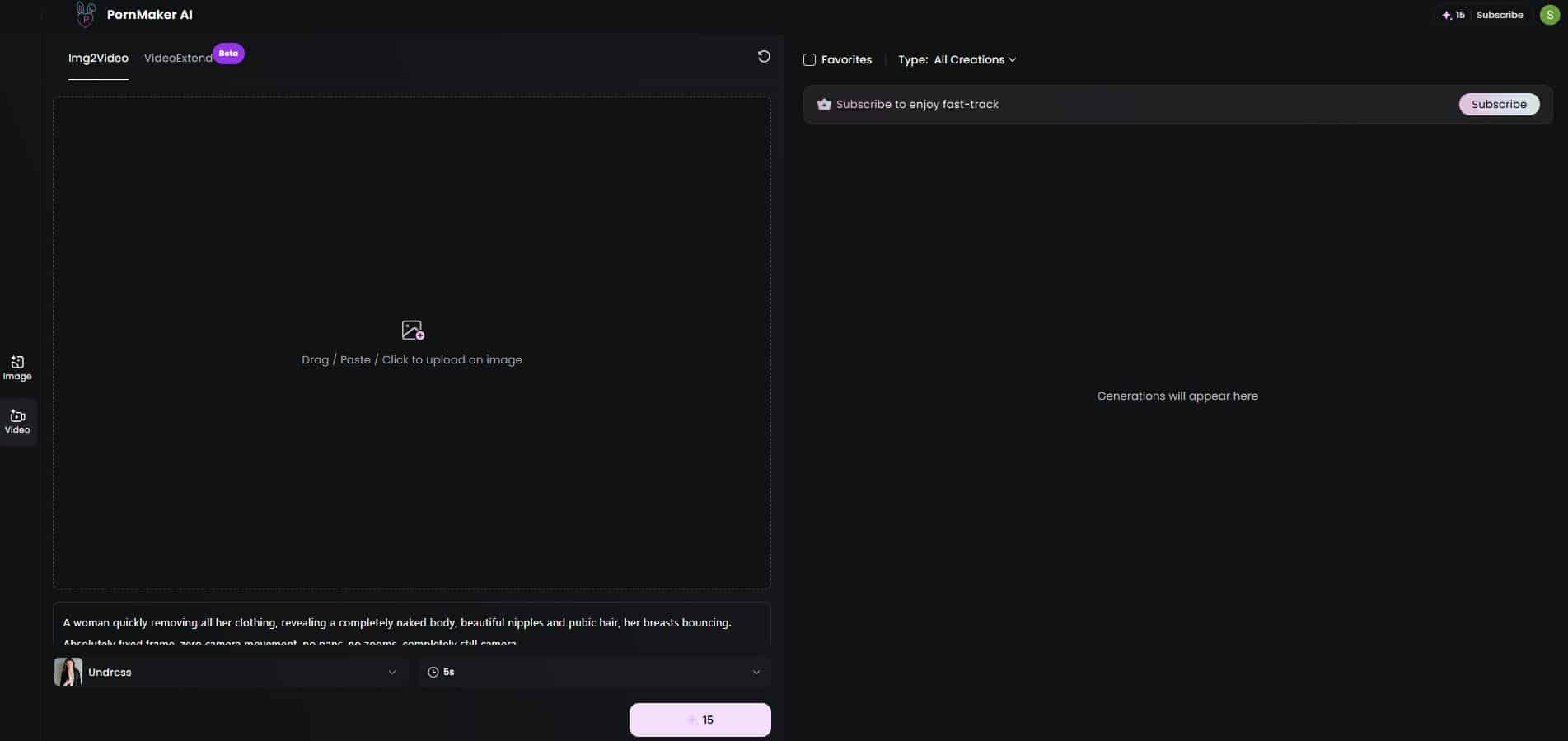 Pornmaker AI generate video