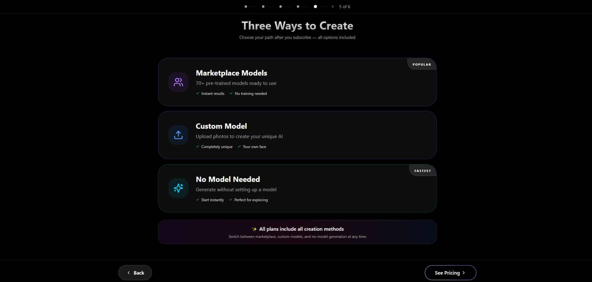 Three ways to create