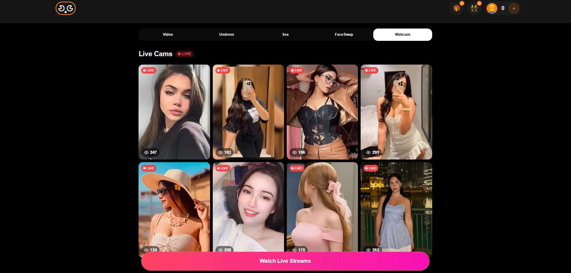 Undress App webcam