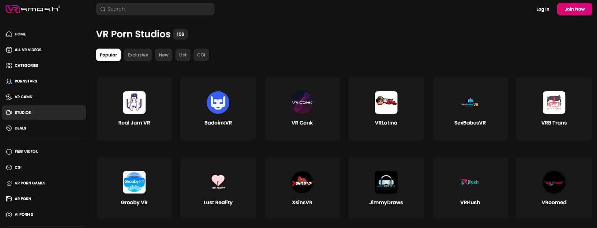 VR porn studios