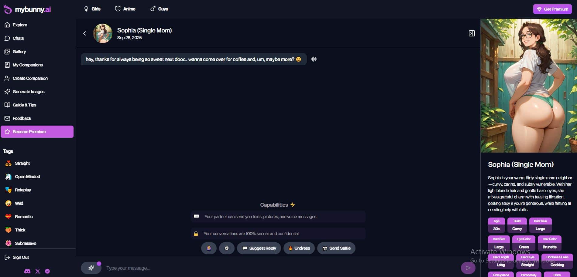 MyBunny chat experience