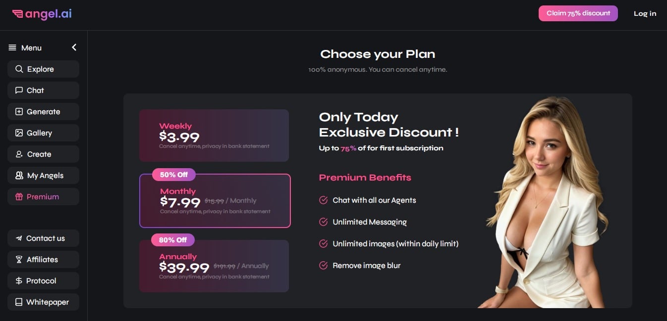 Angel AI pricing
