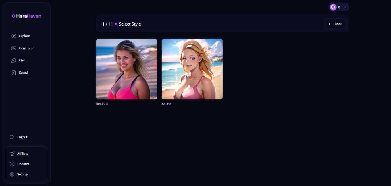 Chatting HeraHaven characters