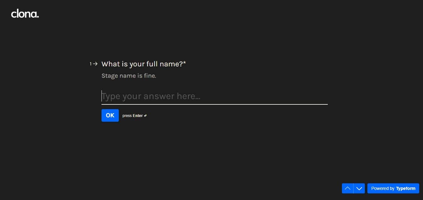 Clona AI creator account