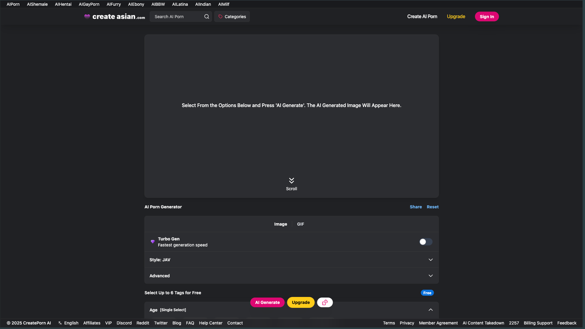 Create AI Asian Generate AI porn