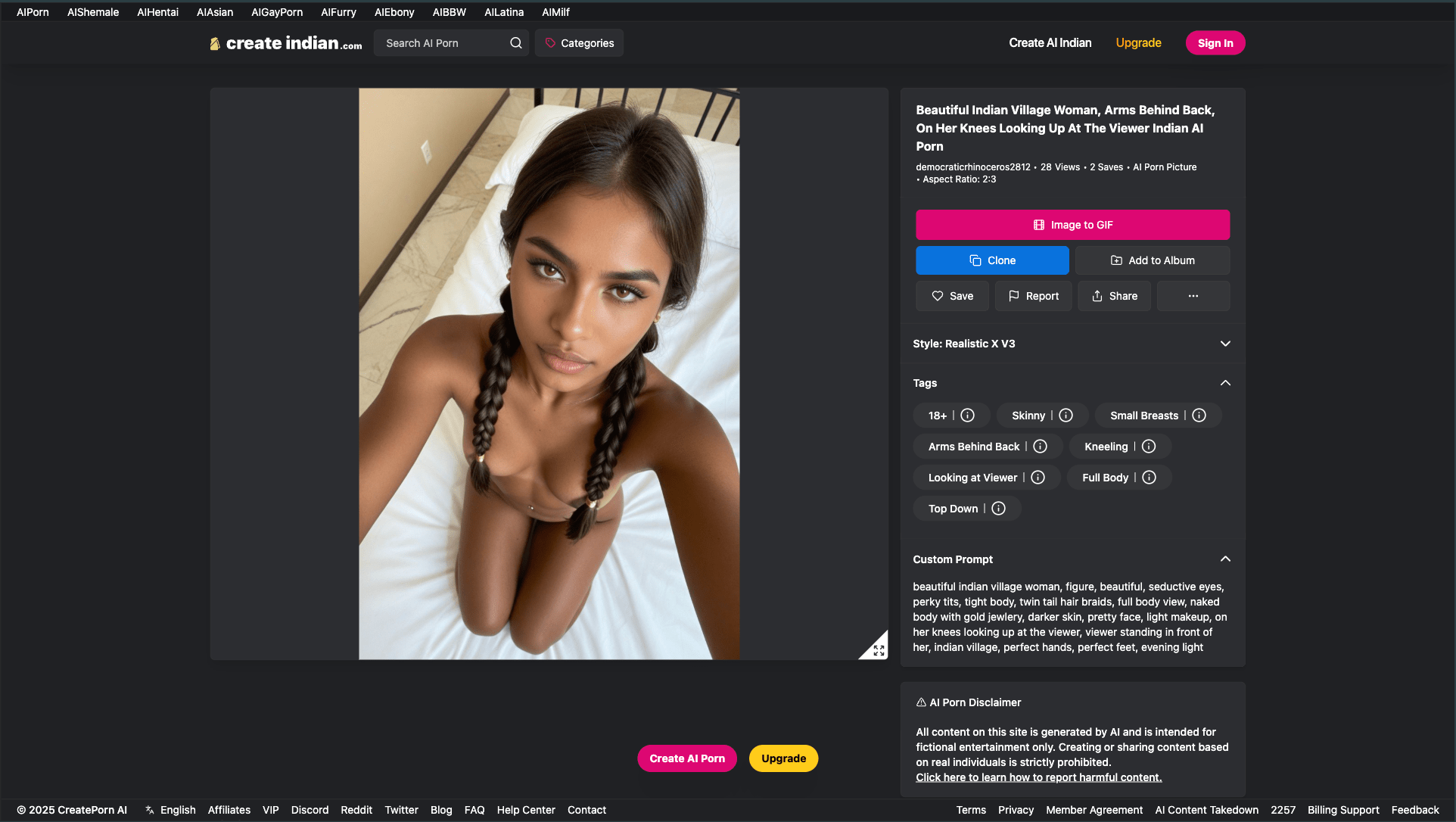 Create AI Indian image to gif