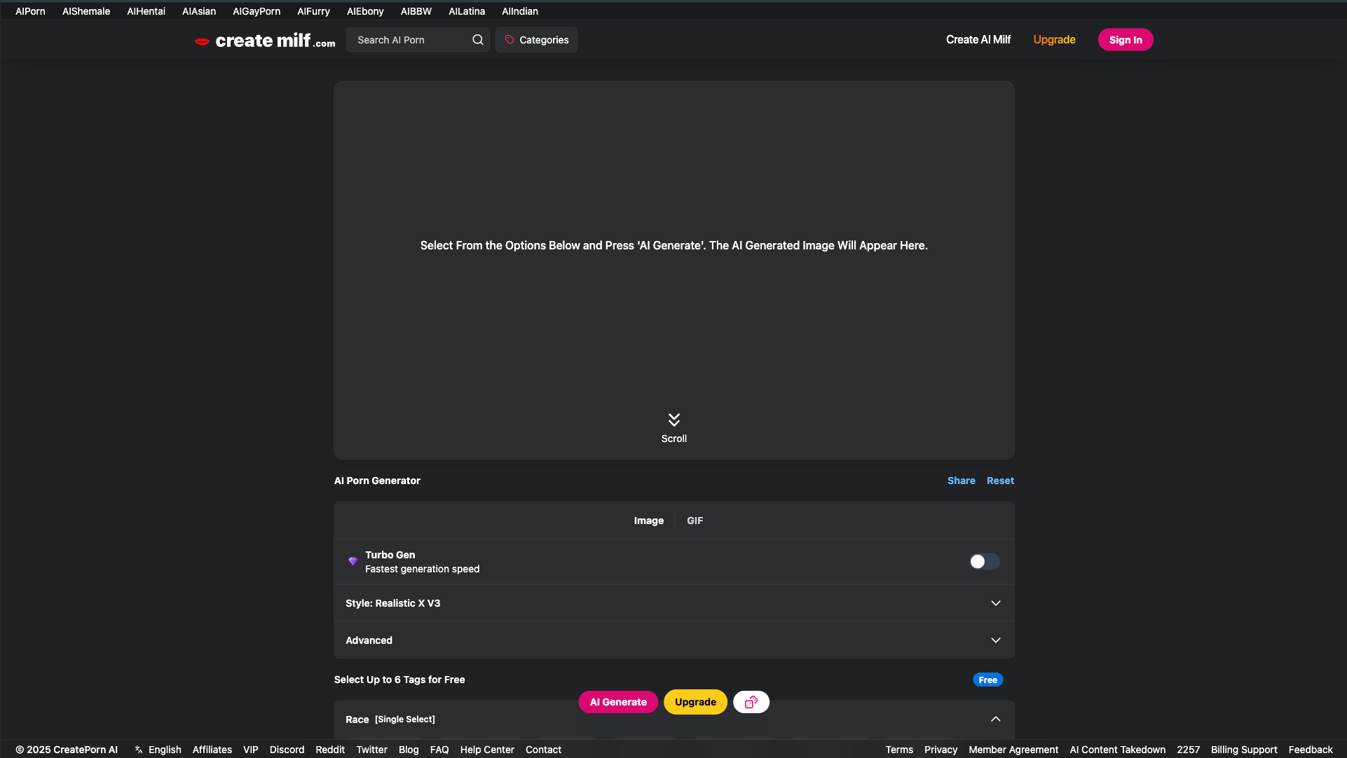Create AI Milf AI Generate