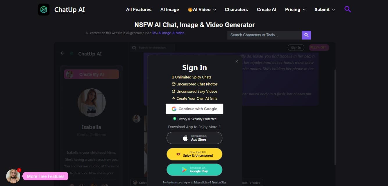 Create ChatUp account