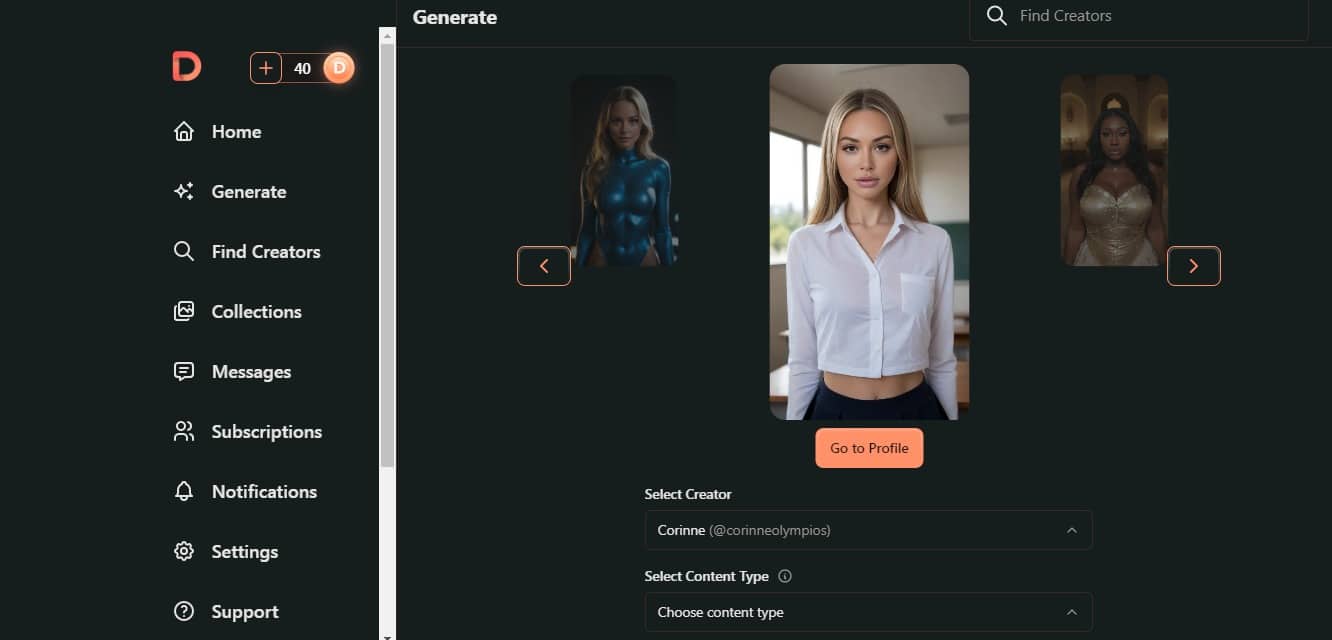 Create Dreamly AI content