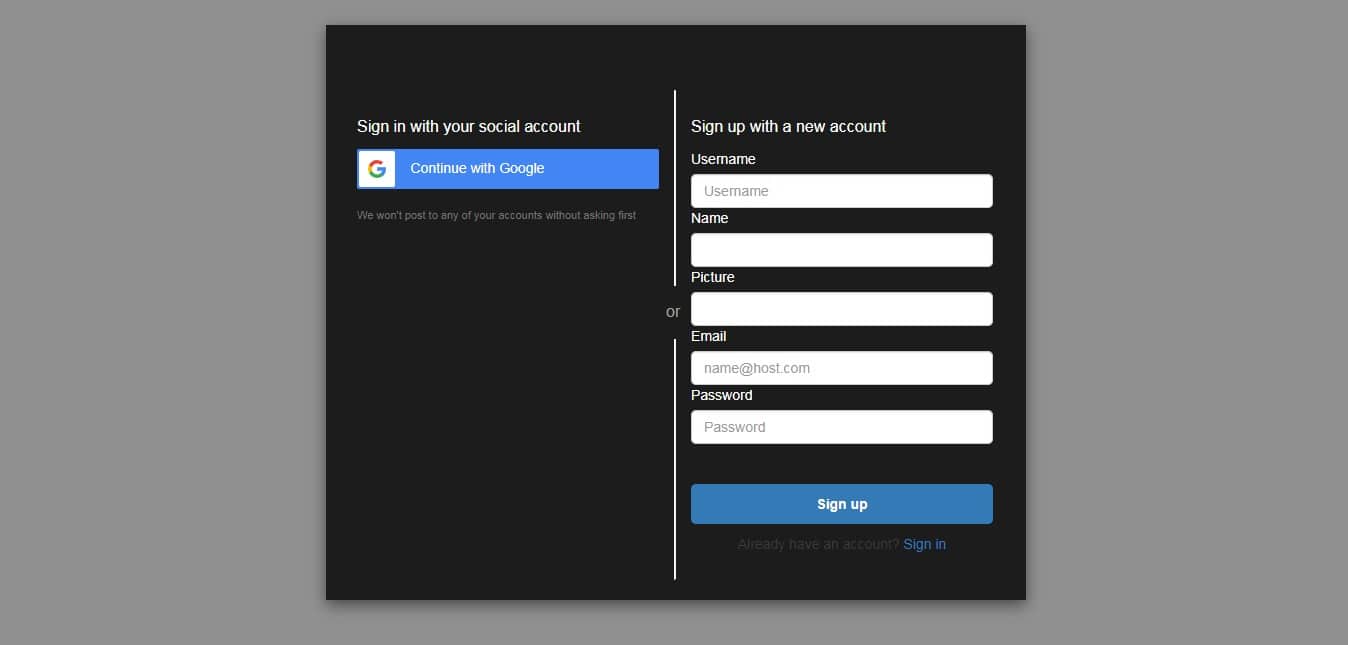 Create ImageLabs account