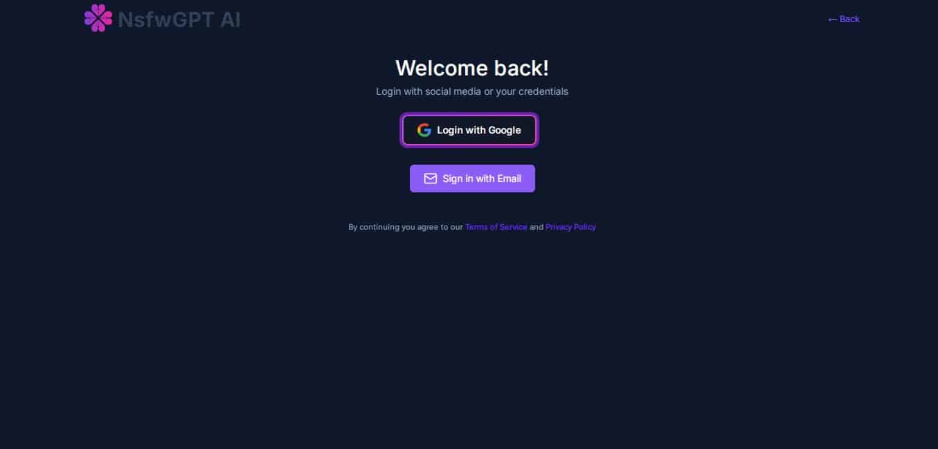 Create NSFWGPT account
