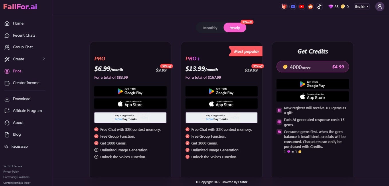 FallforAI Pricing