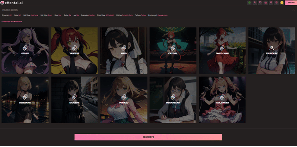 Generate eHentai AI model