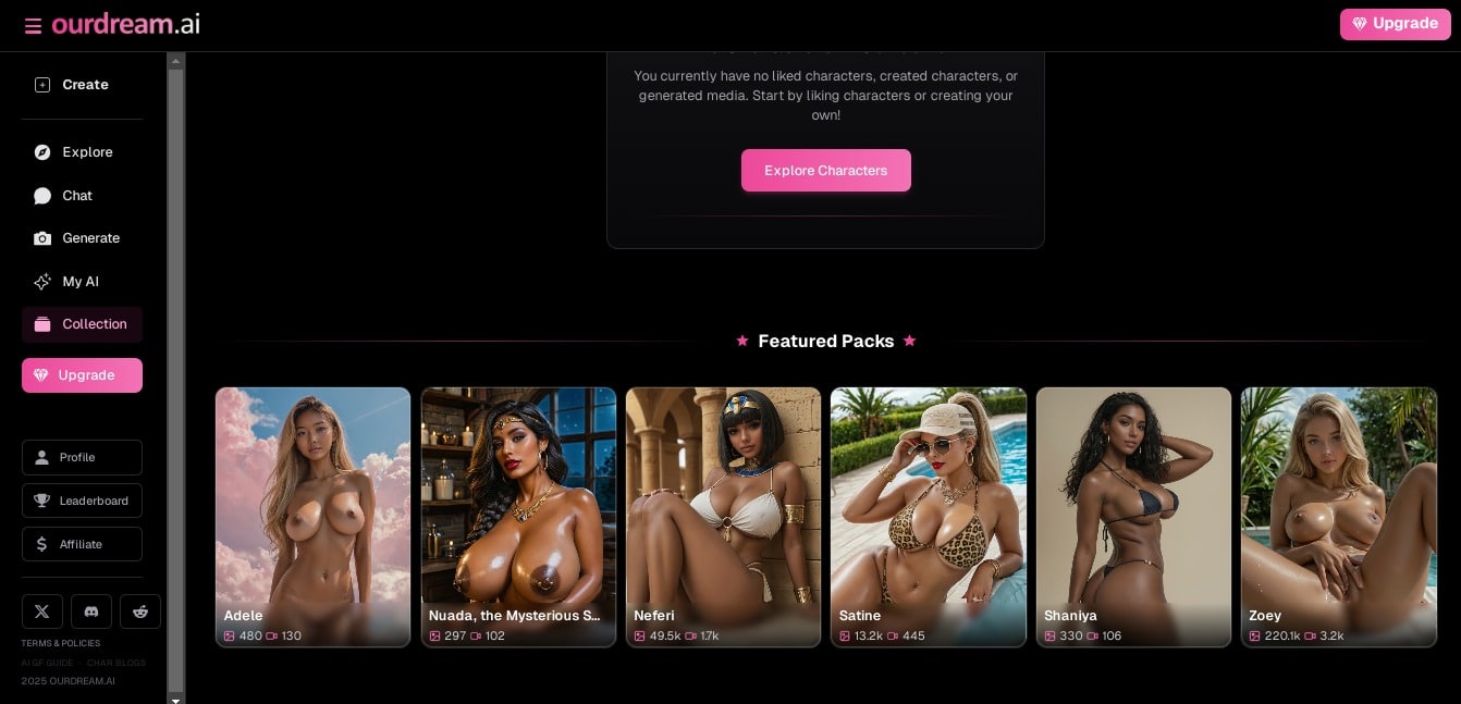 OurDream AI user interface