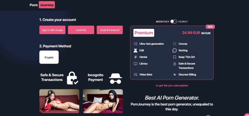 Porn Journey pricing
