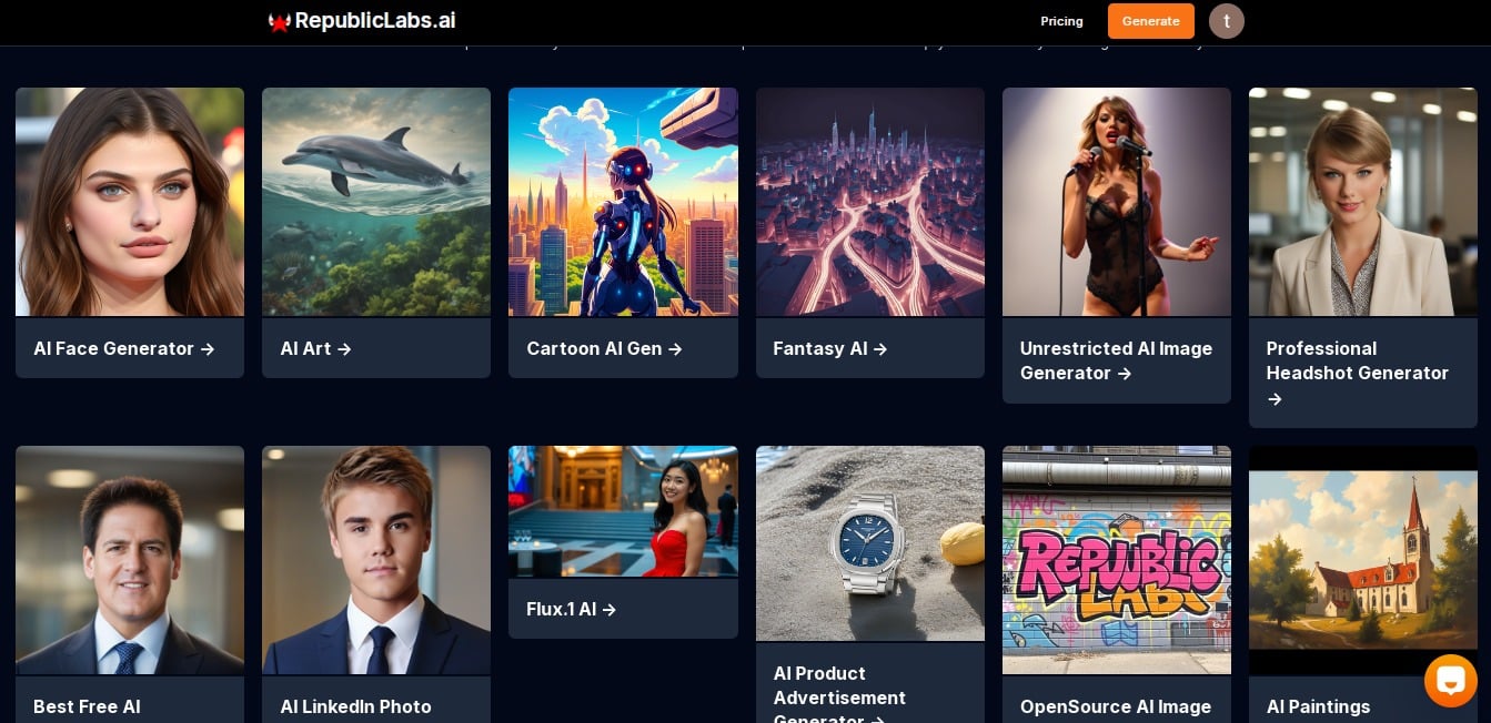 RepublicLabs User interface