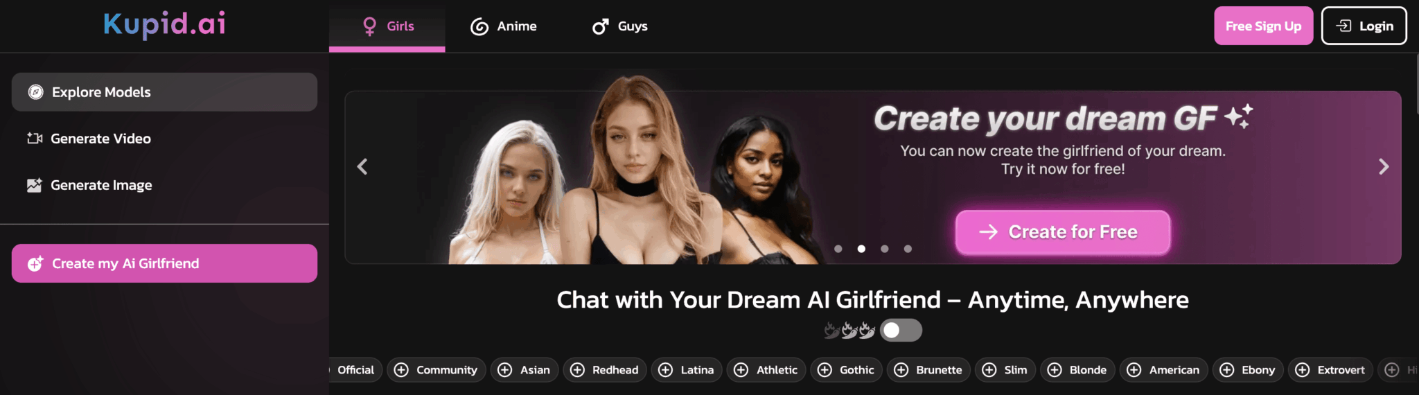 Kupid.ai Categories