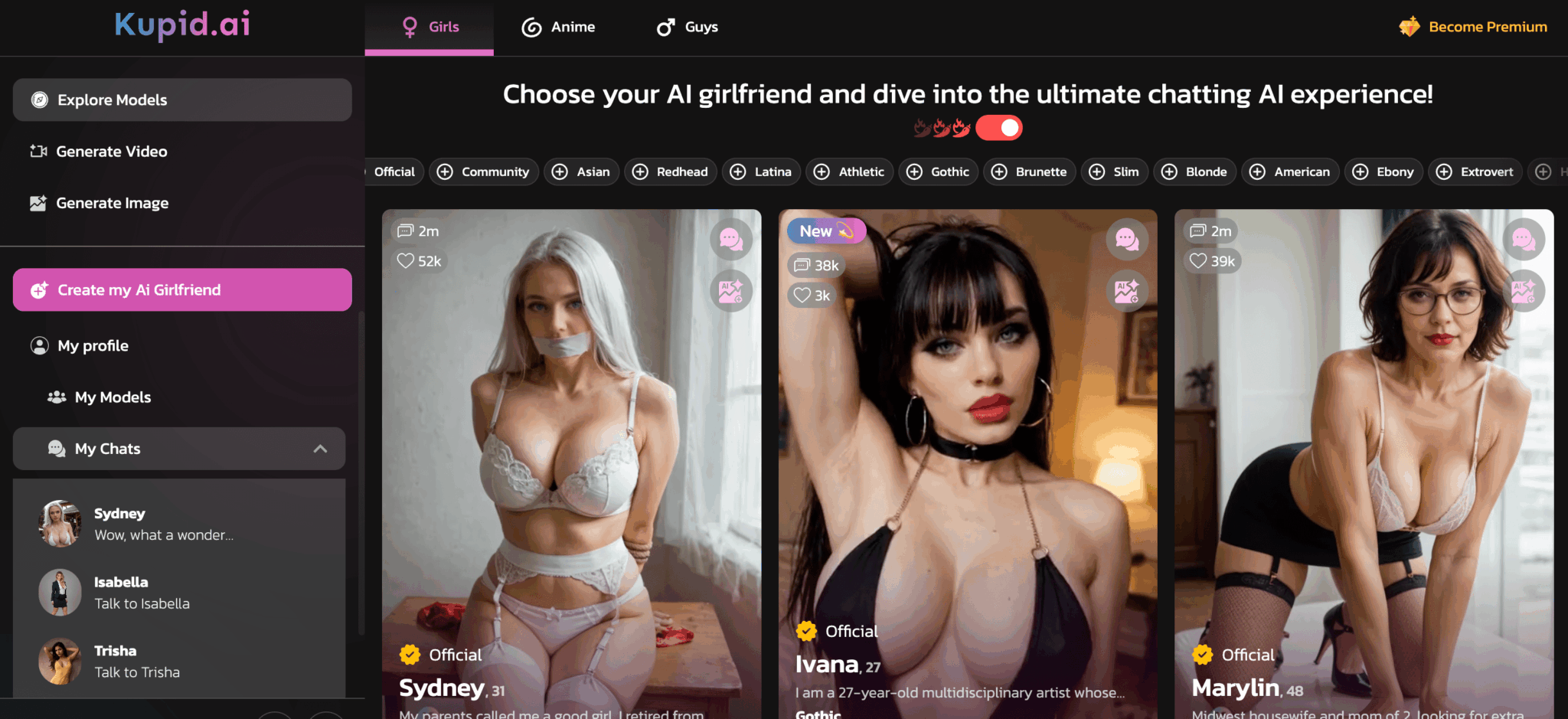 Kupid.ai Free account