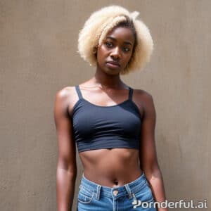 Stunning Black Blonde Turns Up the Heat