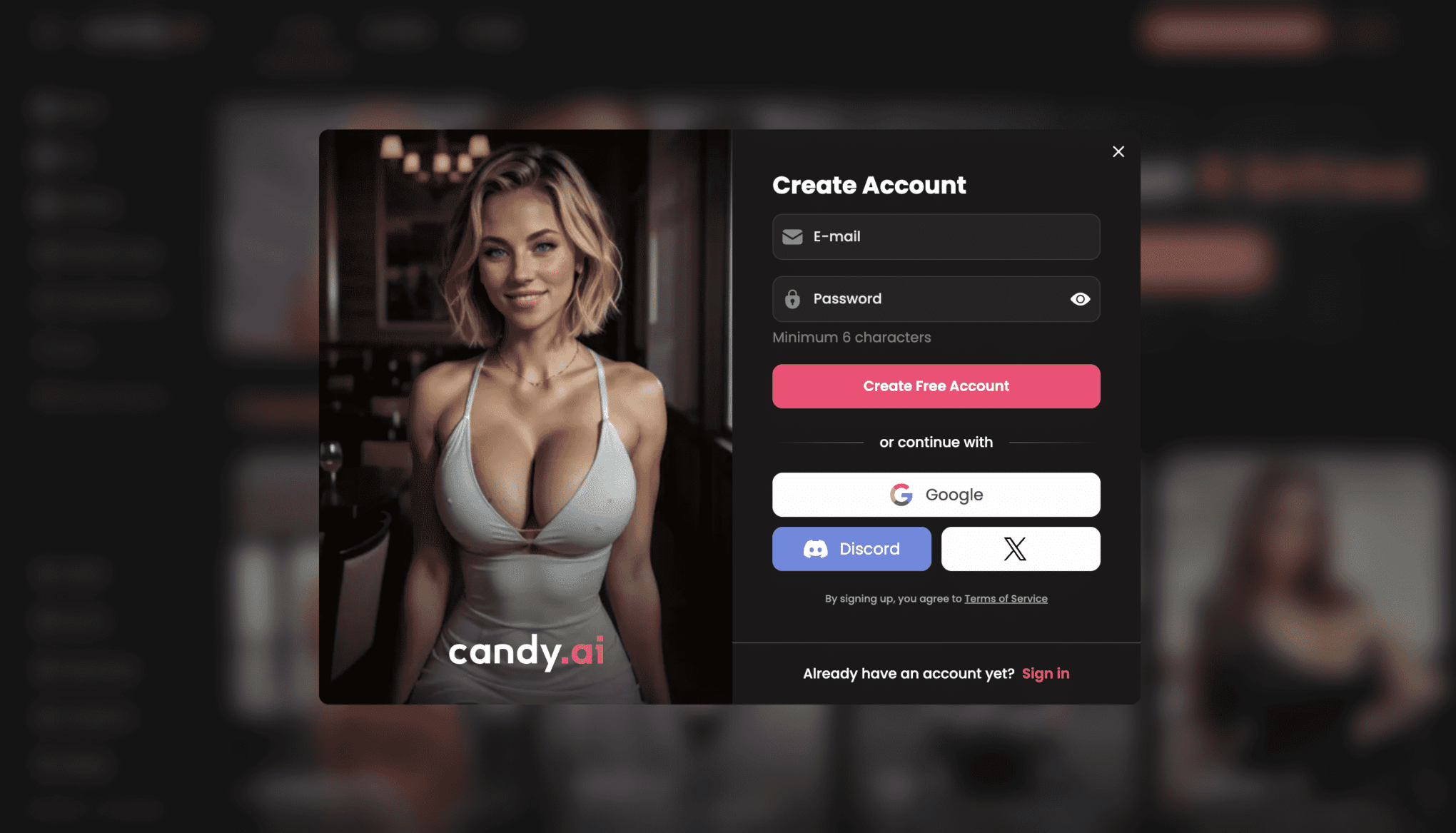 Candy Ai Image generate