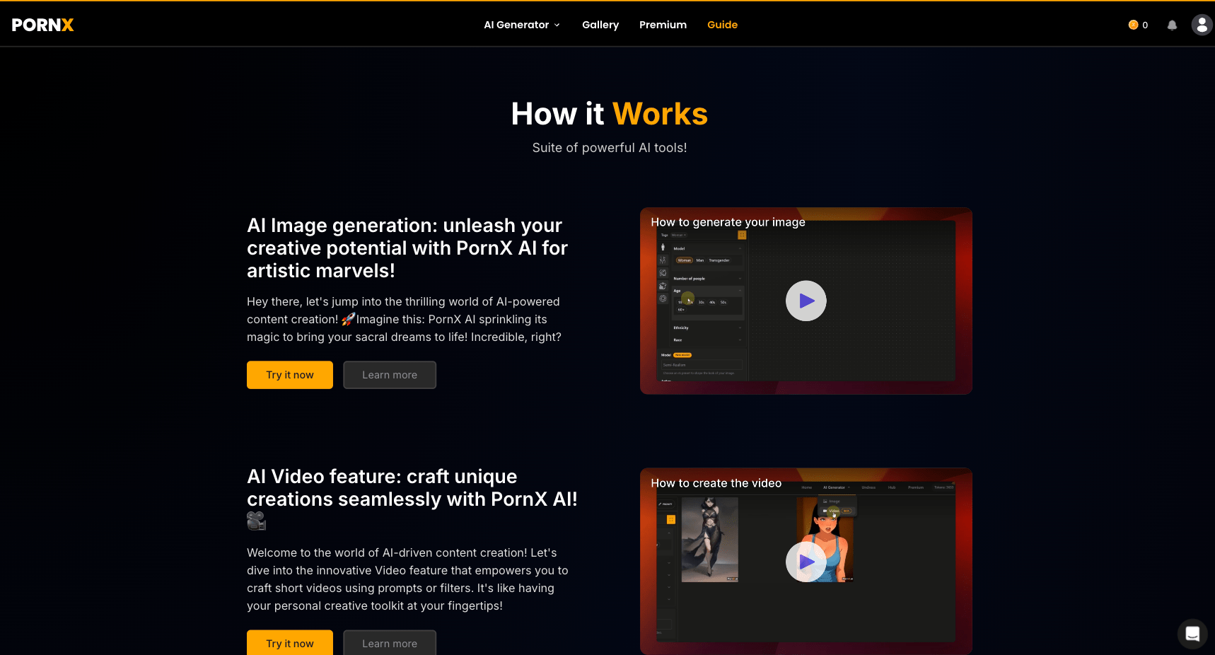 PORNX guide