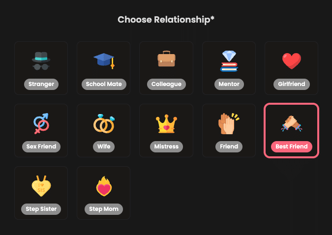 NSFW AI character relationship