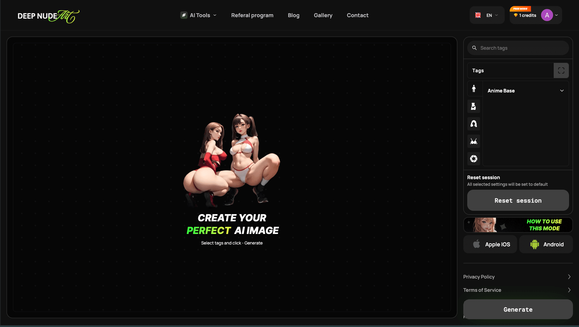 AI Deep Nude hentai image generator