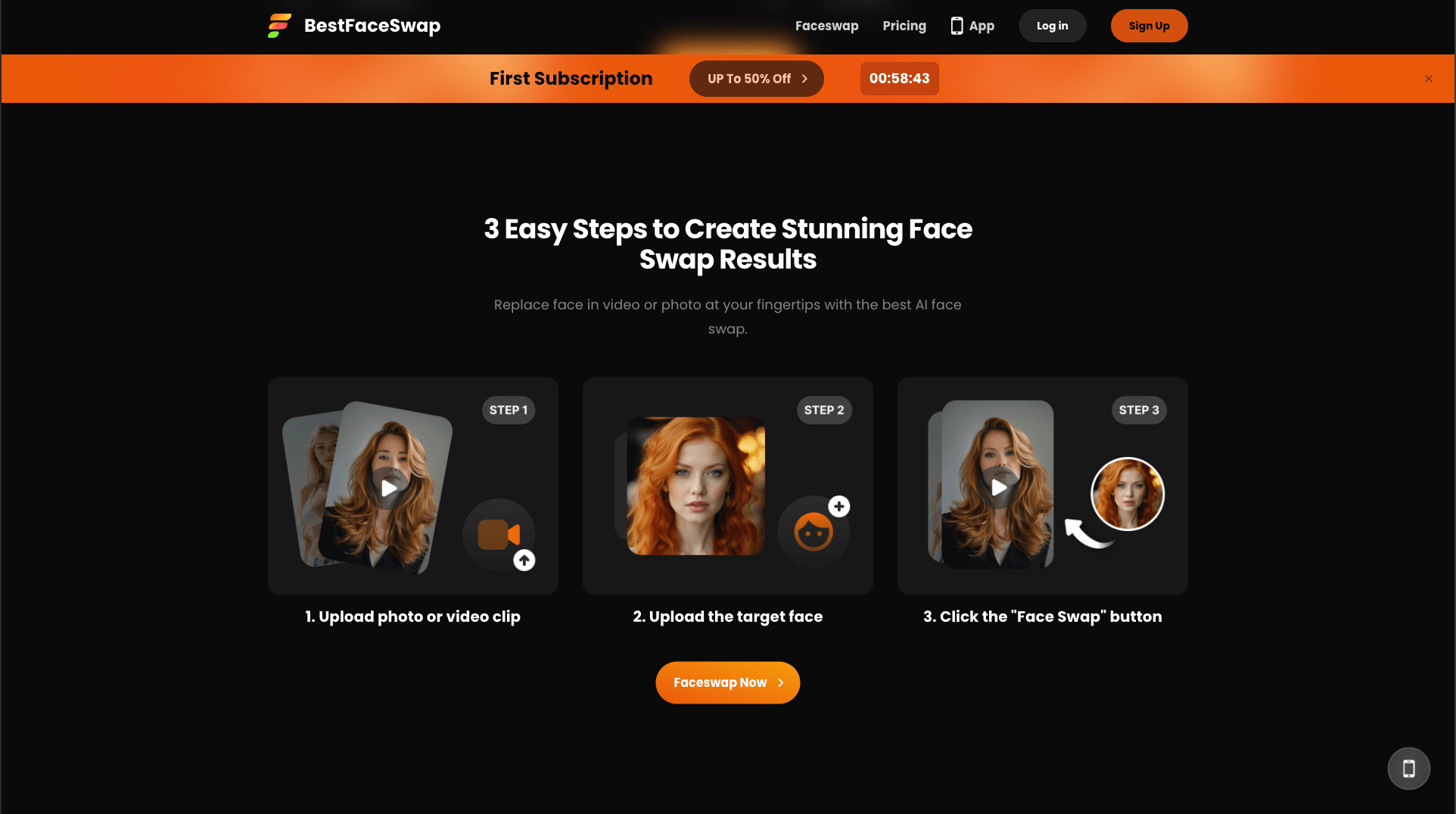 BestFaceSwap interface