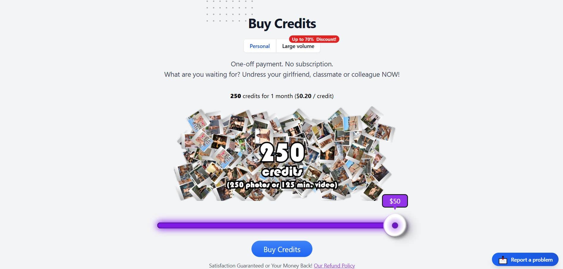 Buy credits