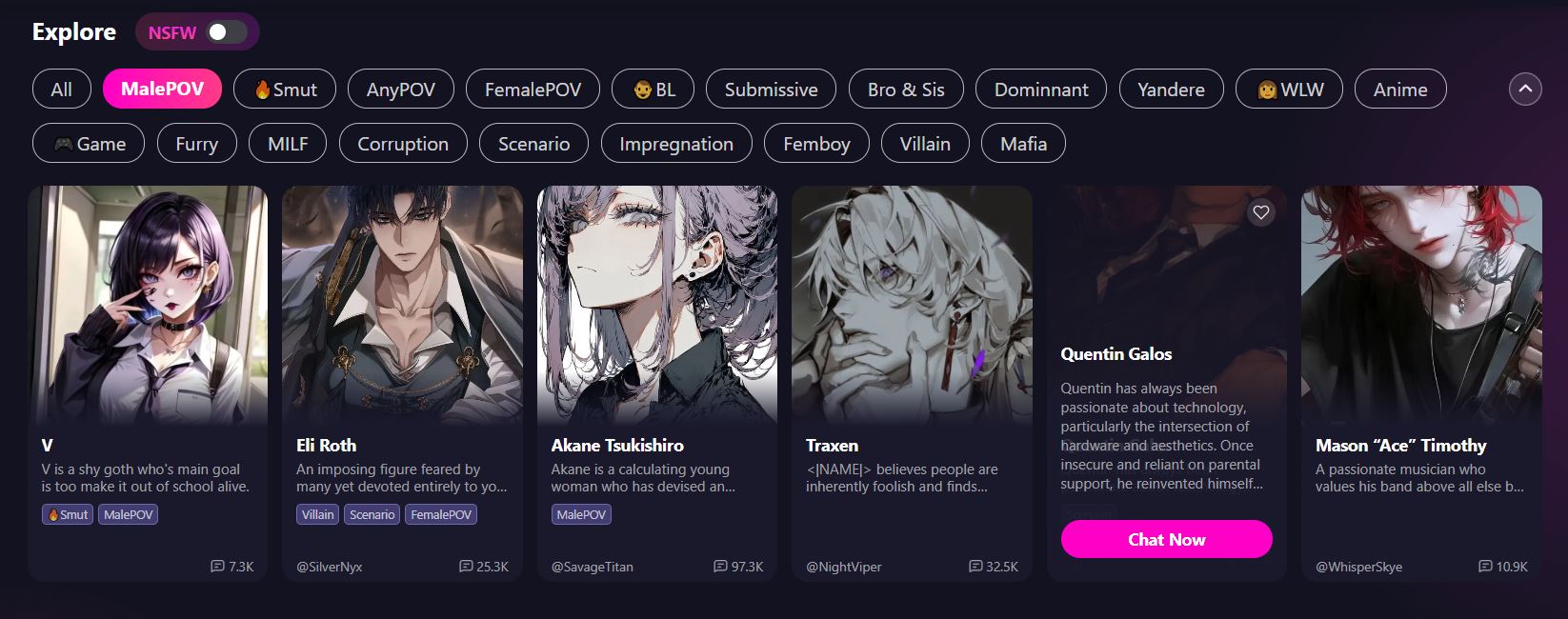 Eros Ai single chat