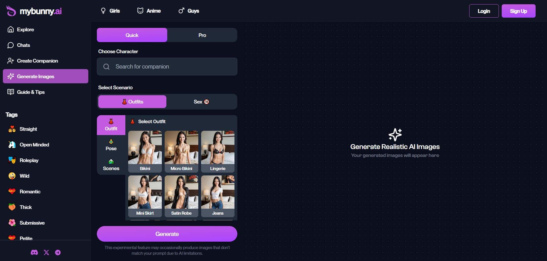 MyBunny AI Generate images