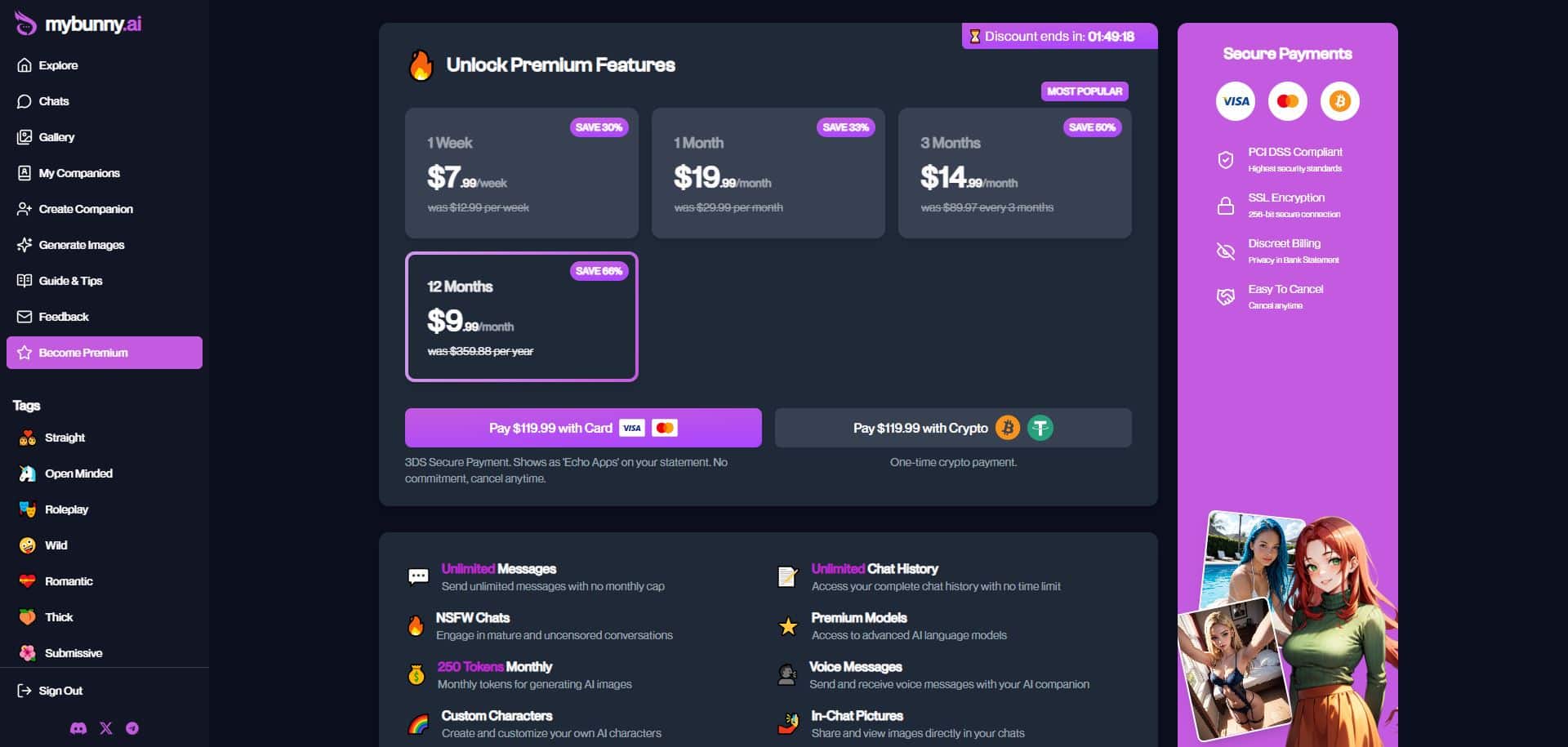 MyBunny AI Pricing