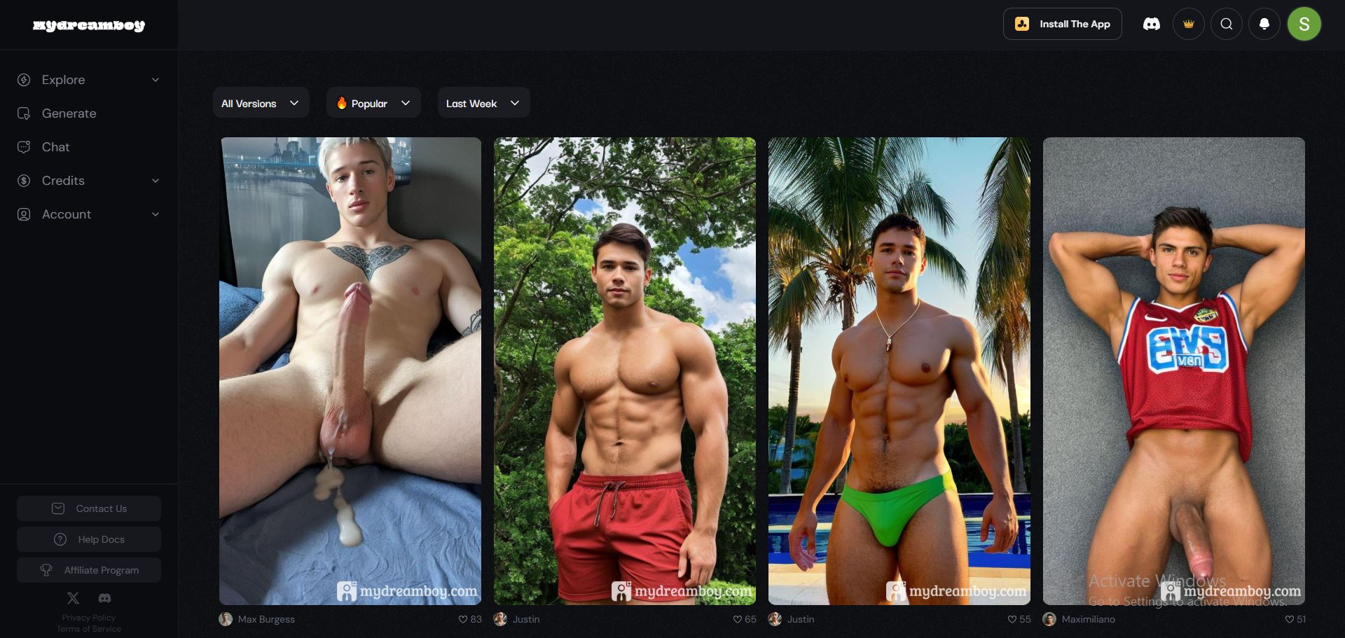 User experience MyDreamBoy