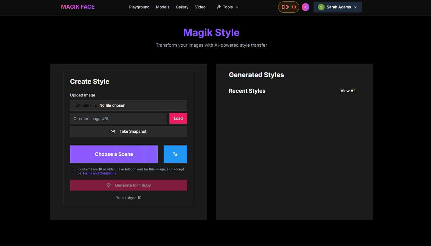 Magik Face style
