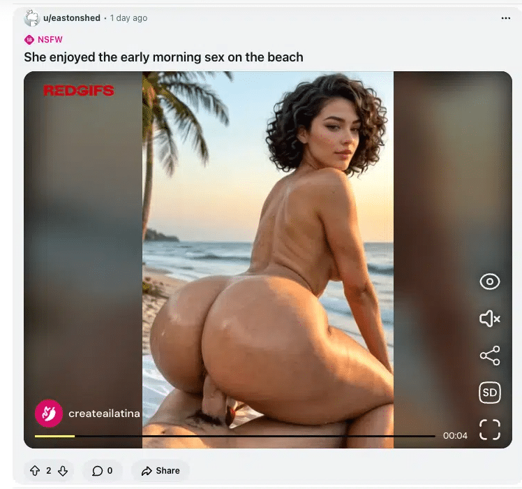 AI Porn Latina on Reddit