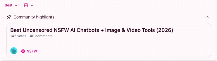 Reddit communities for AI Porn